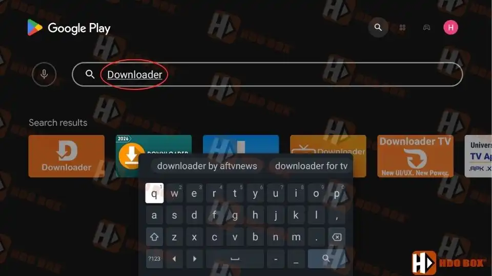 Search for Downloader.