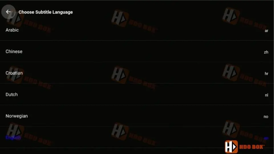 Enable Subtitles Inside HDO Box