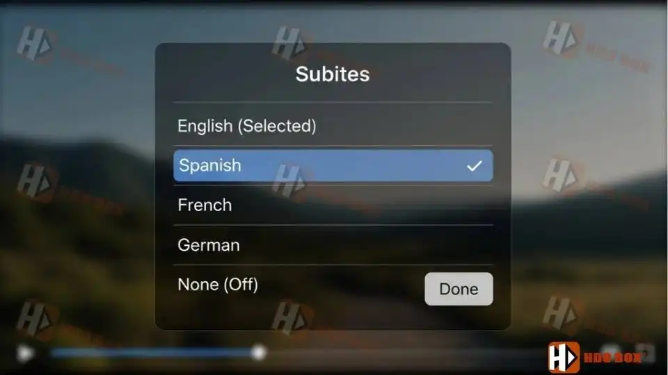 HDO Box Subtitles Are Not Working
