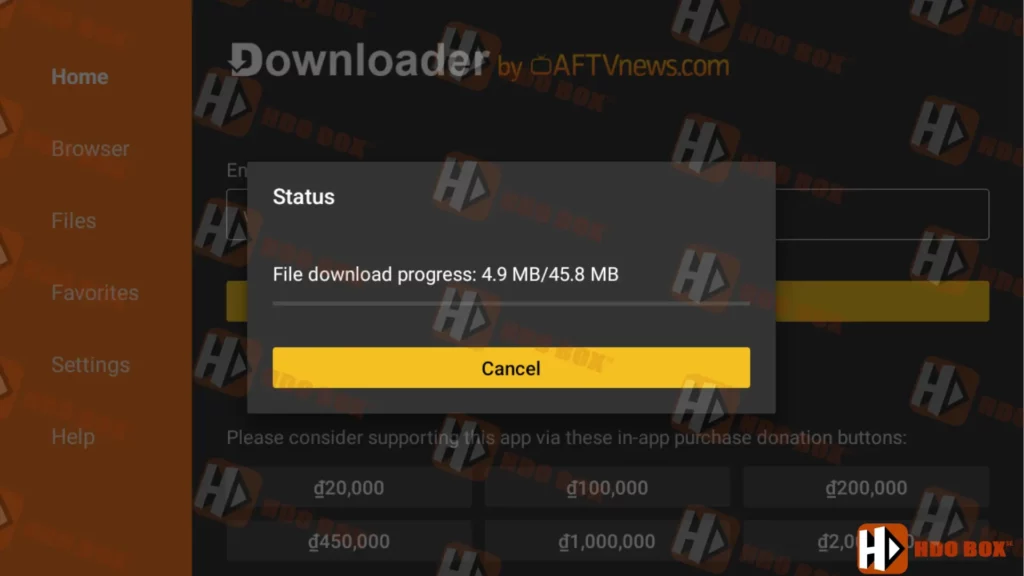 Wait for the file to finish downloading.